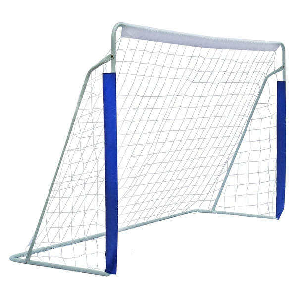 8x5FT Soccer Goal for Backyard with Carry Bag - Steel Pipe Goal - Fun for Outdoor Indoor Training Games for Kids Youth Adult, for Easy Storage and Transportation