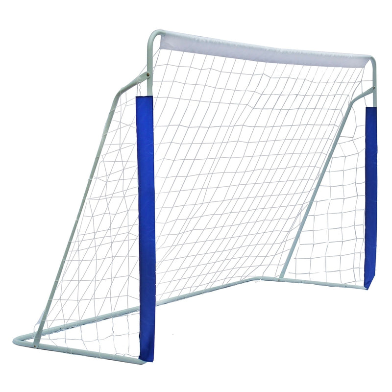 8x5FT Soccer Goal for Backyard with Carry Bag - Steel Pipe Goal - Fun for Outdoor Indoor Training Games for Kids Youth Adult, for Easy Storage and Transportation